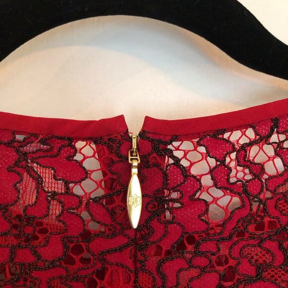 NWT NEW Draper James Collection Regal Red Knee Length Lace Sheath Dress - Picture 8 of 13